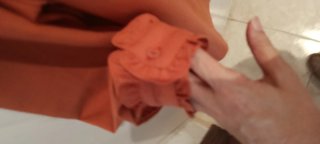 Pepaloves terracotta ruffle blouse - Size 2 (S)