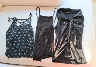 Conjunto 3 Tops Mujer Negro