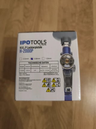 Pistola aerográfica HVLP IPOTOOLS H-2000P