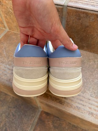 Zapatillas U.S. Polo Assn. Beige y Azul