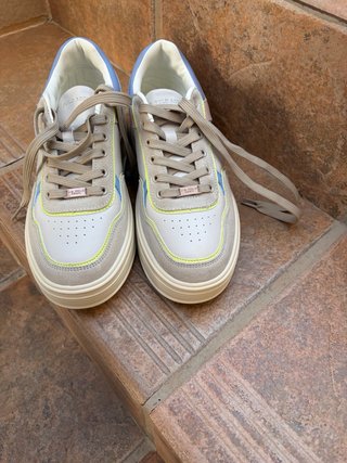 Zapatillas U.S. Polo Assn. Beige y Azul