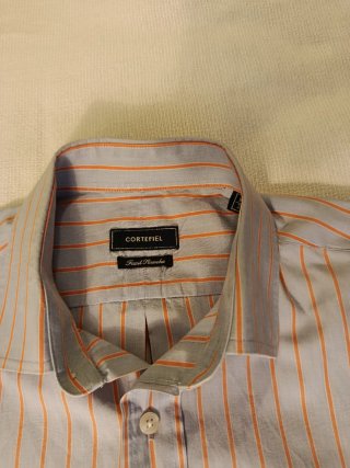 Camisa Guttman Rayas Naranja Talla M