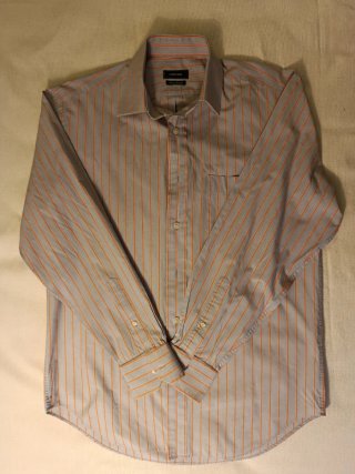 Camisa Guttman Rayas Naranja Talla M