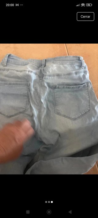 Pantalones pitillo azules