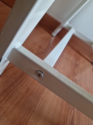 Mesa cristal templado con caballetes metal