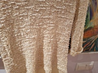 Blusa CHERRY CHIC macramé lentejuelas M