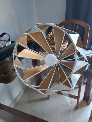 Lámpara Diseño Metal color madera