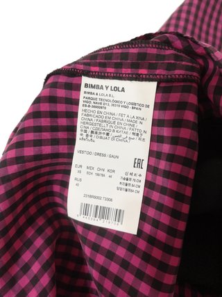 Bimba y Lola / Mono sin mangas cuadros vichy XS