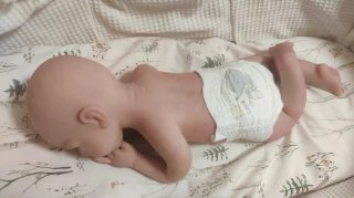 Bebé Reborn Silicona Niño 50cm pintado a mano