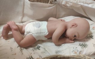 Bebé Reborn Silicona Niño 50cm pintado a mano