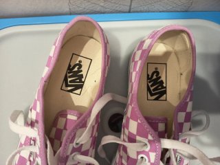Vans Mujer Cuadros Rosa y Blanco