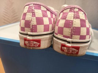 Vans Mujer Cuadros Rosa y Blanco