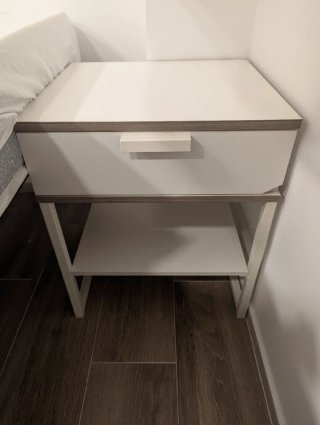 Mesitas de Noche Ikea Madera y Metal