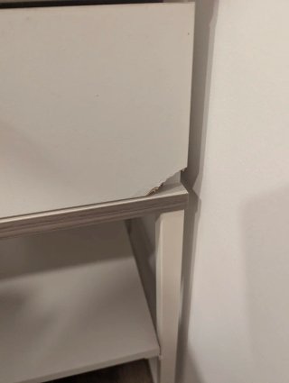 Mesitas de Noche Ikea Madera y Metal