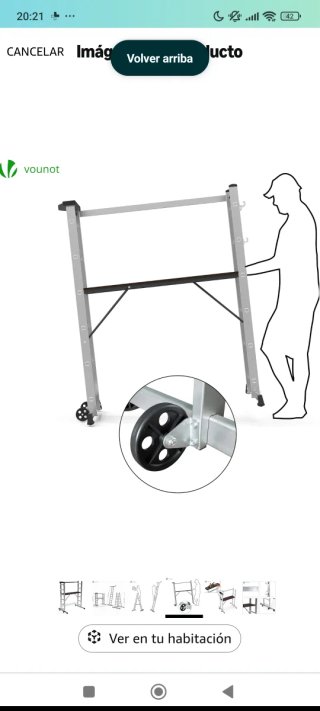 Andamio de aluminio plegable