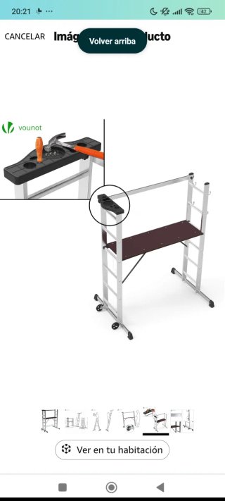 Andamio de aluminio plegable