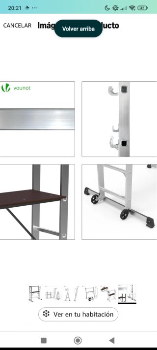 Andamio de aluminio plegable