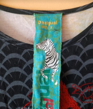 Camiseta Desigual Talla S Multicolor