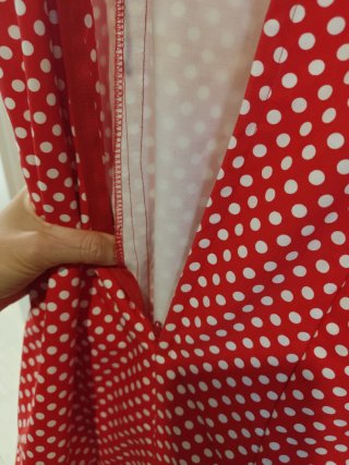 Traje de flamenca rojo lunares