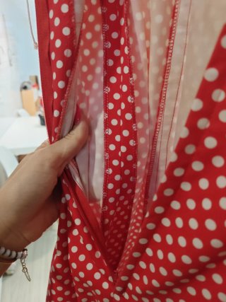 Traje de flamenca rojo lunares