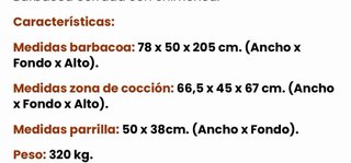 Barbacoa moderna diseño hexagonal