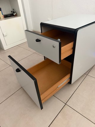 Cajonera de escritorio blanca como nueva