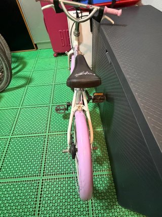 Bicicleta infantil Decathlon 16 rosa