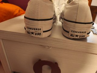 Converse blancas plataforma talla 38
