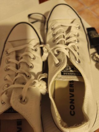 Converse blancas plataforma talla 38