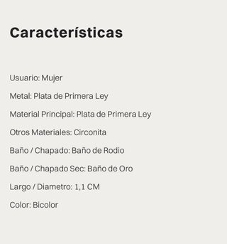 Pendientes de Plata y Baño Oro con circonitas.
