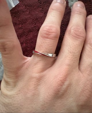 Anillo de plata Hilo Rojo del Destino Regulable !