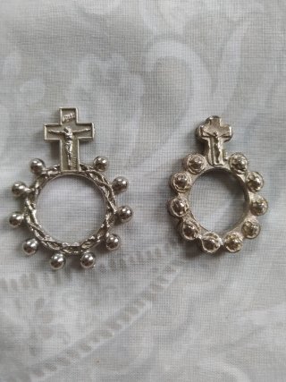 Anillos de Rosario Cruz Crucifijo