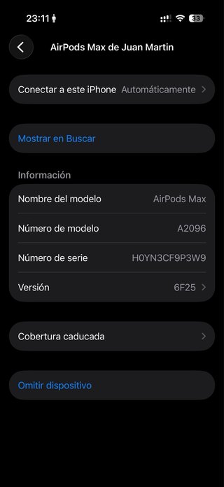 Airpods Max Apple Space Gray Inalámbricos
