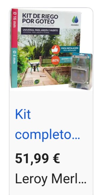Kit Riego por Goteo + Programador