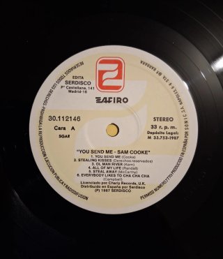 LP de Sam Cooke: "You Send Me" (1985)