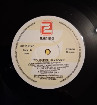 LP de Sam Cooke: "You Send Me" (1985)
