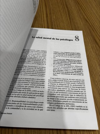 Guía de ética profesional en psicología clínica