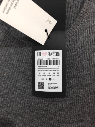 Top rib lana XS', S'(2), M'(2), L' Massimo Dutti