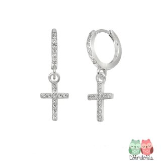 Pendientes Aro Cruz