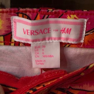 Leggings Versace x H&M Talla S Estampado Tropical