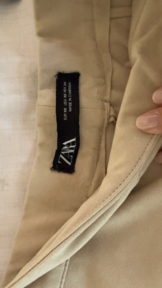 Falda pantalón beige