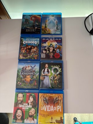 Pack 8 Películas Blu-ray 10€ cada una