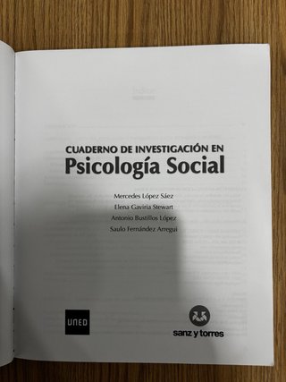 Cuaderno de investigación en psicología social