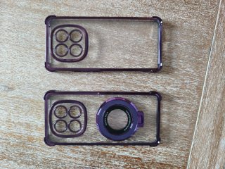 Fundas transparentes moradas para móvil