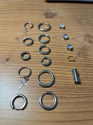 Lote Bisutería Piercing Aretes