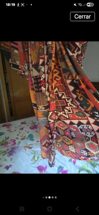 Vestido estampado étnico talla única
