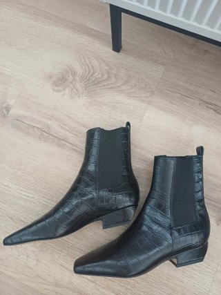 Botines Minelli Piel Negro Talla 38