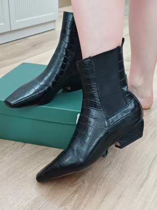 Botines Minelli Piel Negro Talla 38