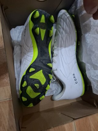 Botas de fútbol Adidas copa Blancas y Verdes