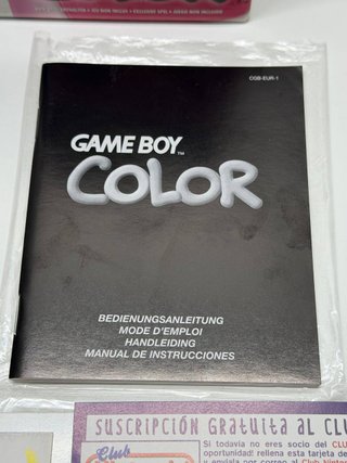 Game Boy Color en caja (PAL) Versión Española